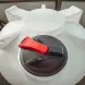 Емкость ЦКТ 3000 л с патрубком 160мм с фланцем под плотность до 1,5 г/см3 белая в обрешетке