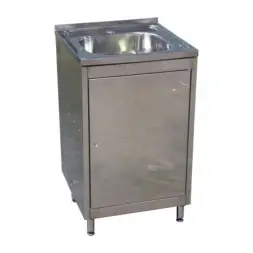 Тумба с мойкой МТ-1 Н 500x500x830 мм Темно-серый