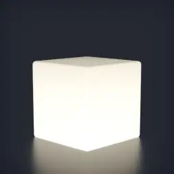 Светящийся куб Piazza 500 мм Подсветка: RGB/W, ландшафтное крепление
