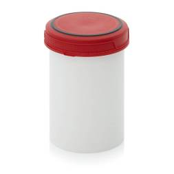 Банка 1 л без внутренней крышки, красная