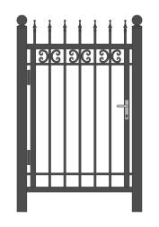 Кованая металлическая калитка МК7