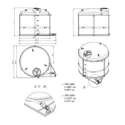 Комплекты слива с краном ПВХ на одну емкость TRN