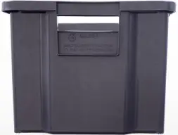 Ящик пластиковый сплошной, 600x400x300 мм, 52 л, черный [218-1]