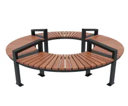 Скамейка стальная «Квадрант» без спинки Стандарт 1050 мм