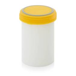 Банка 1 л с внутренней крышкой, оранжевая