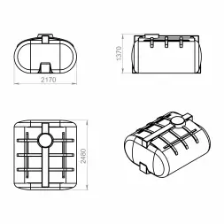 Емкость горизонтальная 5000л