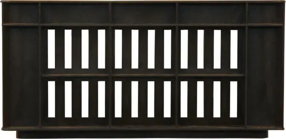 Ящик пластиковый перфорированный, 400x300x200 мм, 24 л, черный [302]