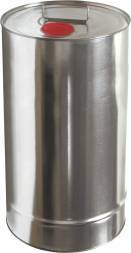 Бочка (евробарабан) металлическая неокрашенная, 25 л, серебристый [БМ 25 с ребром неокраш]