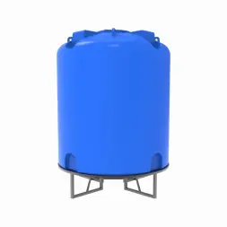 Емкость TR 10000 л под плотность до 1,5 г/см3 синяя на основании для полного слива F