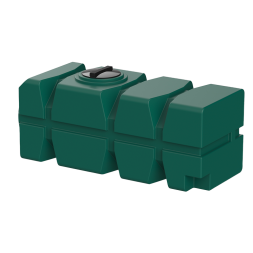 Емкость пластиковая горизонтальная для хранения воды и дизельного топлива с крышкой, 1000 л, зеленый [TFG21000S2]