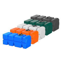 Емкость пластиковая горизонтальная для хранения воды и дизельного топлива с крышкой, 1000 л, зеленый [TFG21000S2]