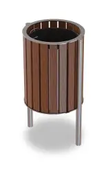 Урна уличная круглая «Палермо натур»