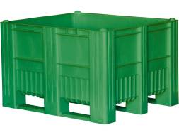 Крупногабаритный сплошной пластиковый контейнер на полозьях Big Box, 1200х1000х740 мм, белый [12001000740-00]