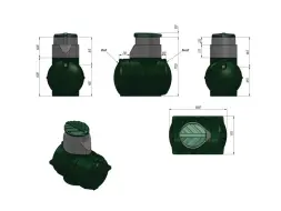 Септик &quot;Rostok&quot; Дачный черный