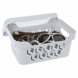 Ящик с крышкой универсальный Deluxe, 4,6л, светло-серый