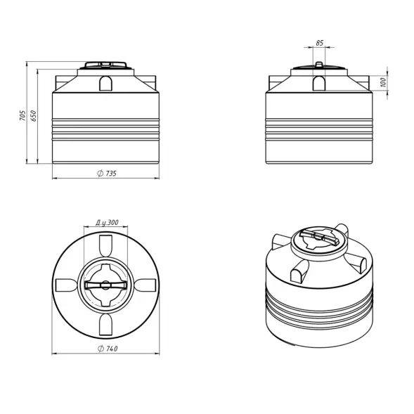 Емкость R ЭВЛ 200л