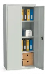 Шкаф архивный ШХА-850(50) 1850x850x500 мм Светло-серый