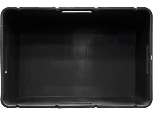 Ящик пластиковый сплошной, 600x400x340 мм, 60 л, черный [4-6434-1]