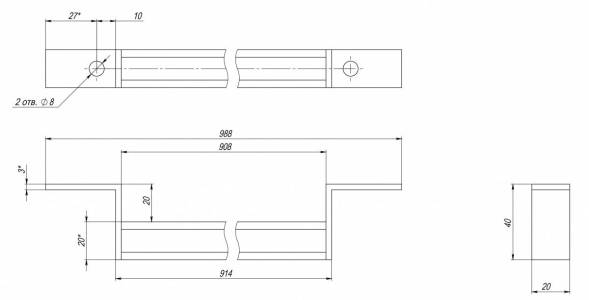 Опора душевого бака Rostok