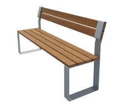 Скамейка стальная «Идиллия» без подлокотников