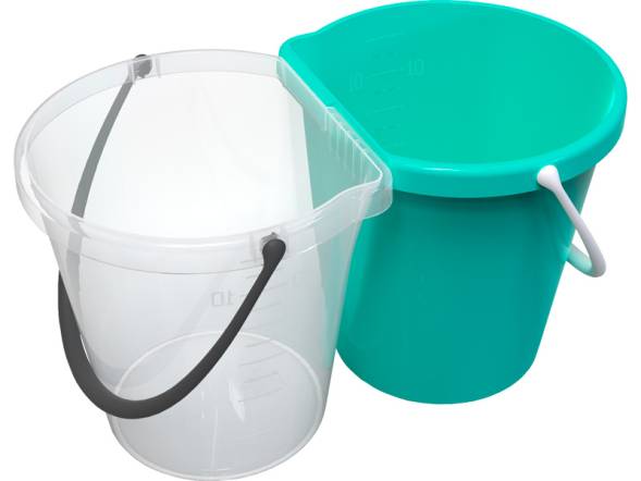 Система многофункциональная для уборки и отходов, 24л, мятный, прозрачный