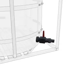 Сливной кран G3 с БРС комплект для установки на одну емкость
