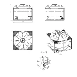 Сливной кран G3 с БРС комплект для установки на одну емкость