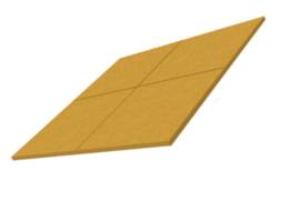 Плитка резиновая Таргет 500 х 500 х 30