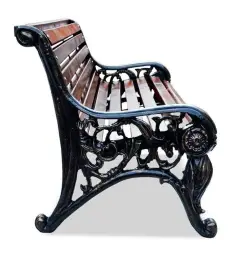 Скамейка чугунная «Парковая тишь» 3,0 м (3 опоры)