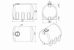 Емкость H 5000л зеленая