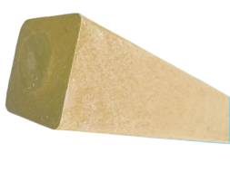 Брус квадратный пластиковый 120х120х2000 светлый