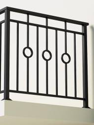 Металлическое балконное ограждение БО-4, 1 пог. м.