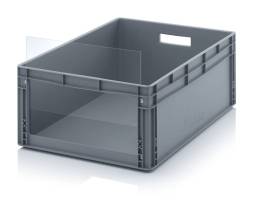 Евроконтейнер пластиковый без передней стенки в евроформате SLK ES SLK ES 86/32 80x60x32 см