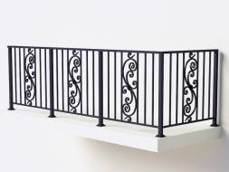 Металлическое балконное ограждение БО-6, 1 пог. м.