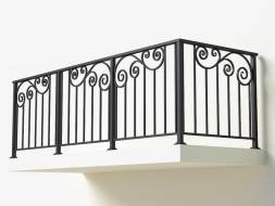 Металлическое балконное ограждение БО-7, 1 пог. м.