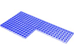 Напольная пластиковая решетка для заморозки и разморозки, 500х250х25 мм, синий [452-00]