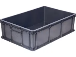 Ящик пластиковый сплошной, 600x400x180 мм, 35 л, серый [706.03.02 м]