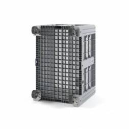 Крупногабаритный перфорированный пластиковый контейнер на колесах IBOX, 1200х800x800 мм, серый [11.602.92.PE.C13]