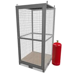 Клеть для 9-ти пропановых баллонов КДР-02 2160x1000x1000 мм Серый