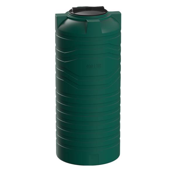 Емкость пластиковая цилиндрическая вертикальная, 400 л, зеленый [TN400S2]