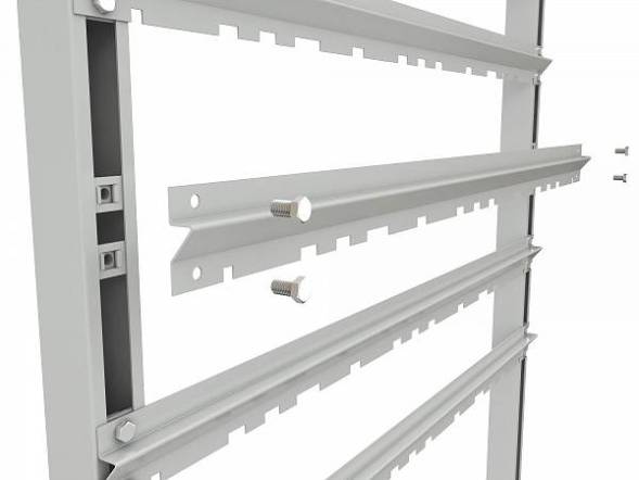 Стеллаж для пластиковых лотков ДВК SORTEX двухсторонний 1800x1000x800.02