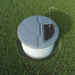 Крышка колодца Rostok складная