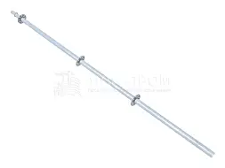 Стойка вертикальная 1500/3 ЛСК-30-ОЦ (48*1,5 мм), (оцинк.)