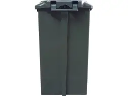 Контейнер для мусора пластиковый с педалью, крышкой и пакетодержателем, 60 л, зеленый [МКТ 60]