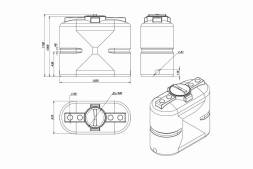 Емкость S 500л зеленая
