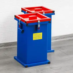 Контейнер герметичный специализированный вертикальный для битых ламп и термометров ГСК 500, 500х500х500 мм