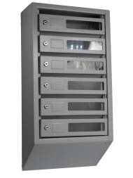 Ящик почтовый узкий с окошком и задней стенкой ЯПВЗС-6