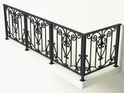 Металлическое балконное ограждение БО-23, 1 пог. м.