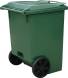 Мусорный контейнер на колёсах, 370 л, зеленый