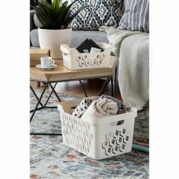 Корзинка универсальная Deluxe, 286x286x286 мм, 18 л, бежевый